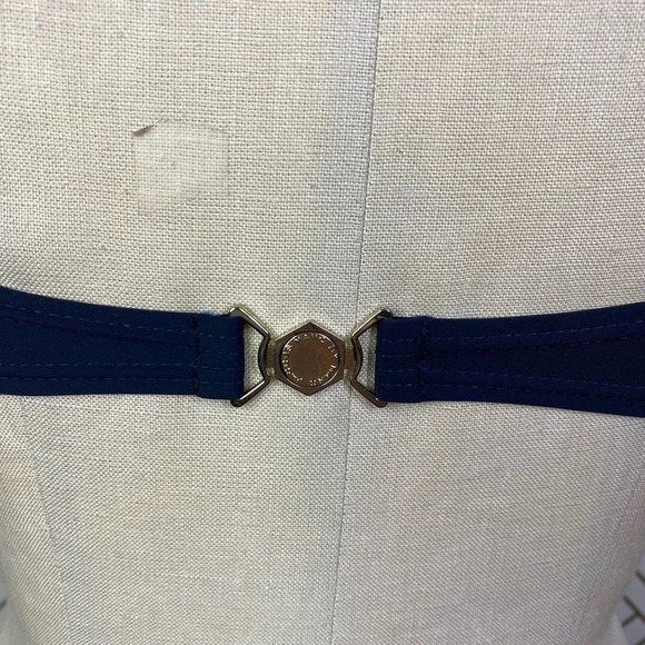 Marc‎ by Marc Jacobs Broken Solids Bandeau Bikini Top Two Toned Blue Size US XS - Picture 9 of 12